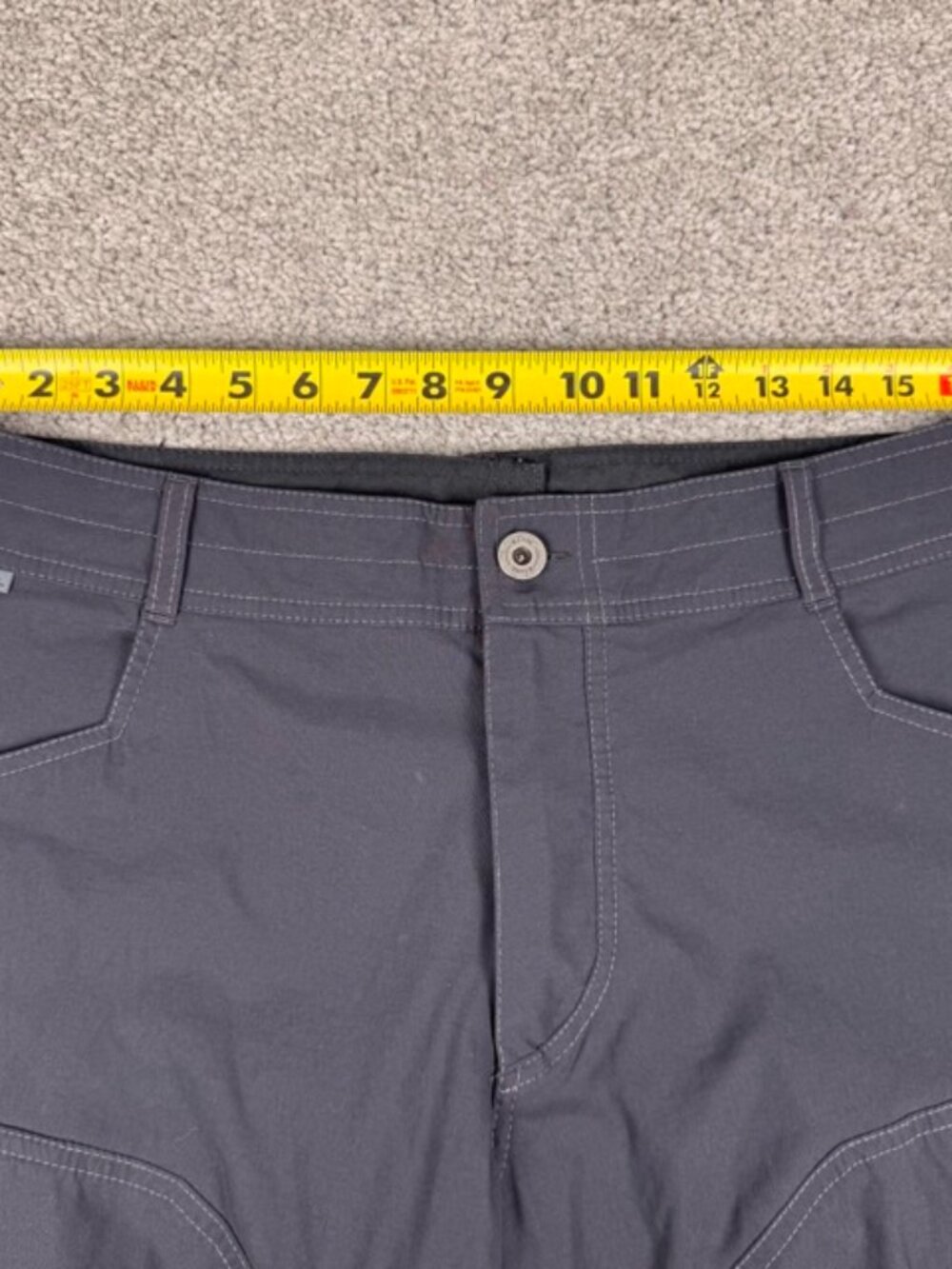 Kuhl Renegade Rock Pants Men's Size 34x33 Grey Nylon Stretch Hiking Outdoors - Picture 10 of 12